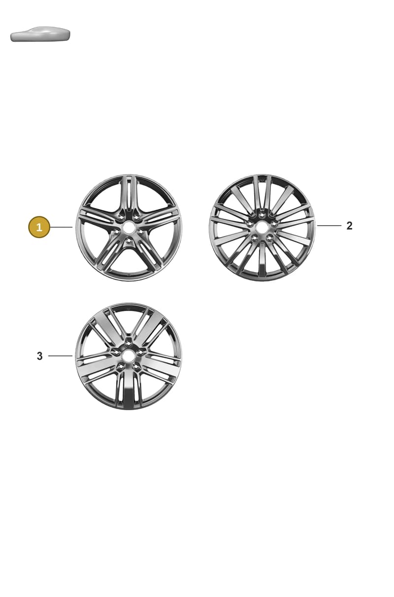 971601025H88Z — Porsche Panamera (2020-2023) diagram p58601010, position 1