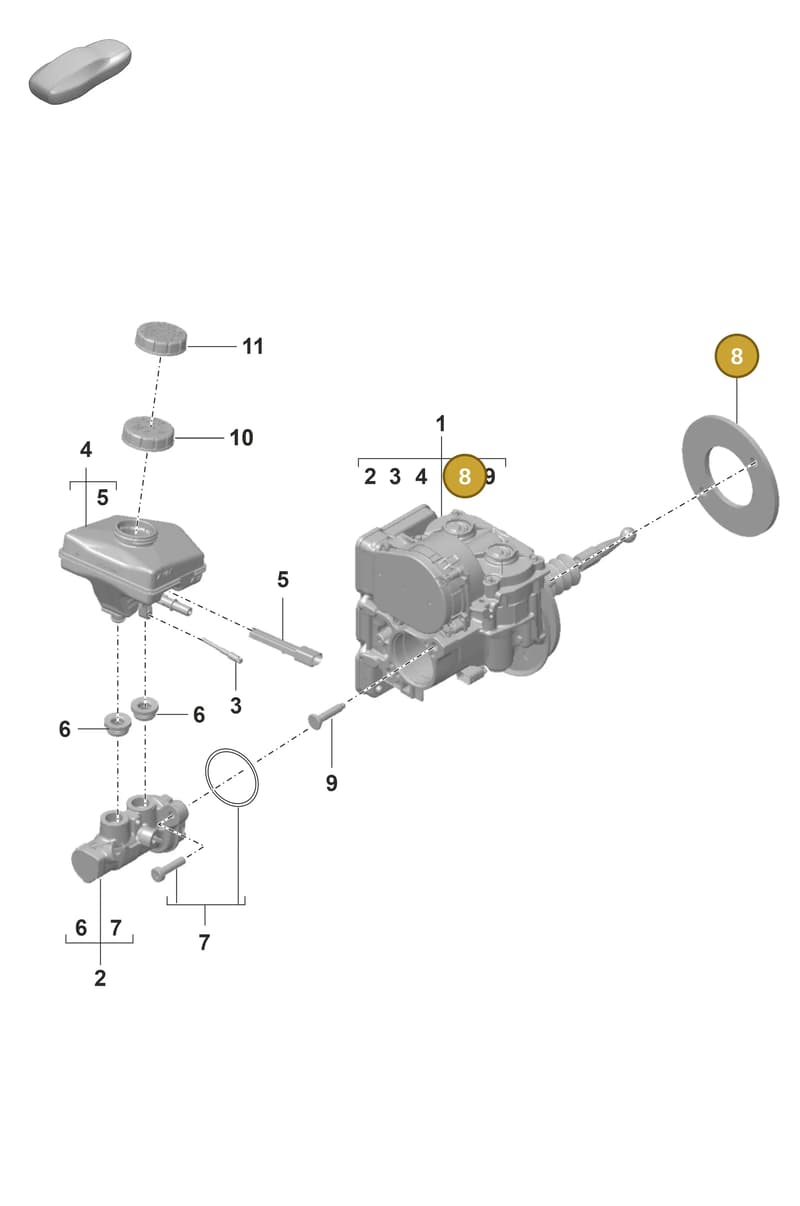 971614139A — Porsche Panamera (2020-2023) diagram p58000002, position 8