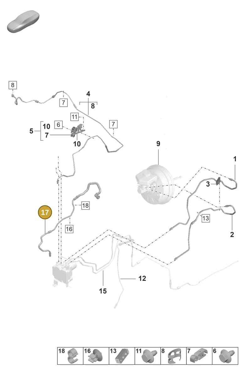 971614726B — Porsche Panamera (2020-2023) diagram p58604010, position 17
