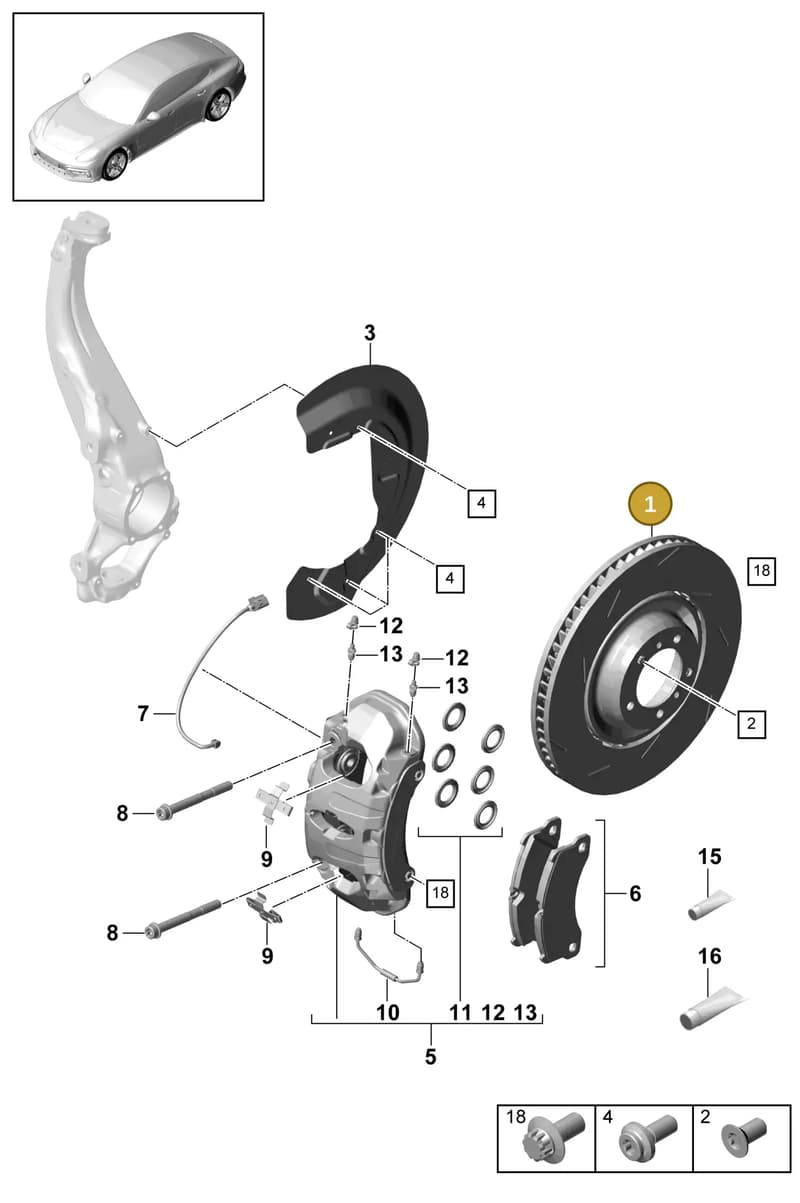 971615301 — Porsche Panamera (2016-2020) diagram p49602000, position 1