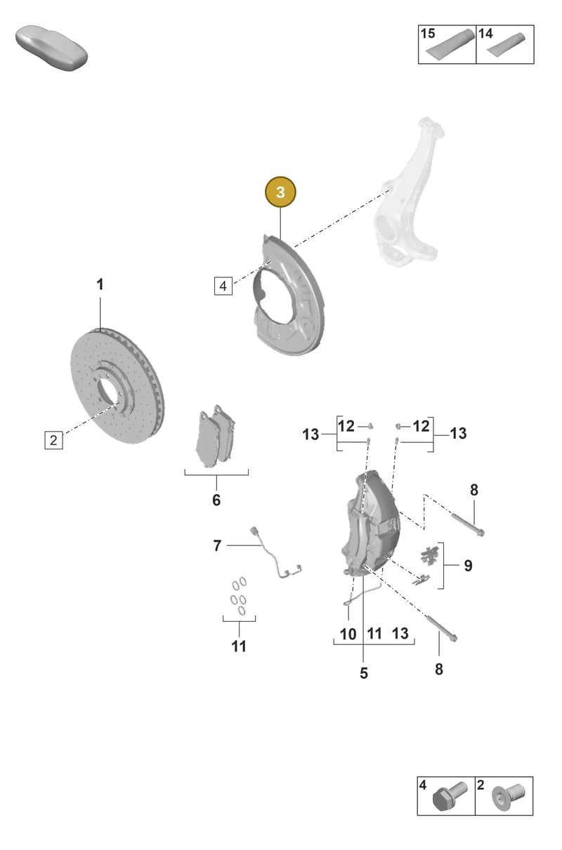 971615312D — Porsche Panamera (2020-2023) diagram p56602010, position 3