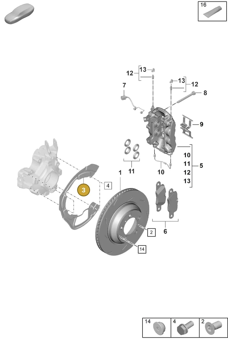 971615612E — Porsche Panamera (2023-2025) diagram p62603100, position 3