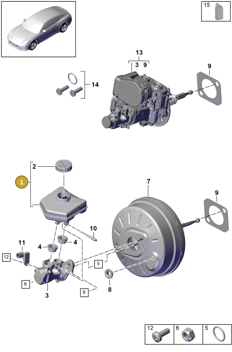 971616123 — Porsche Panamera (2016-2020) diagram p49604000, position 1