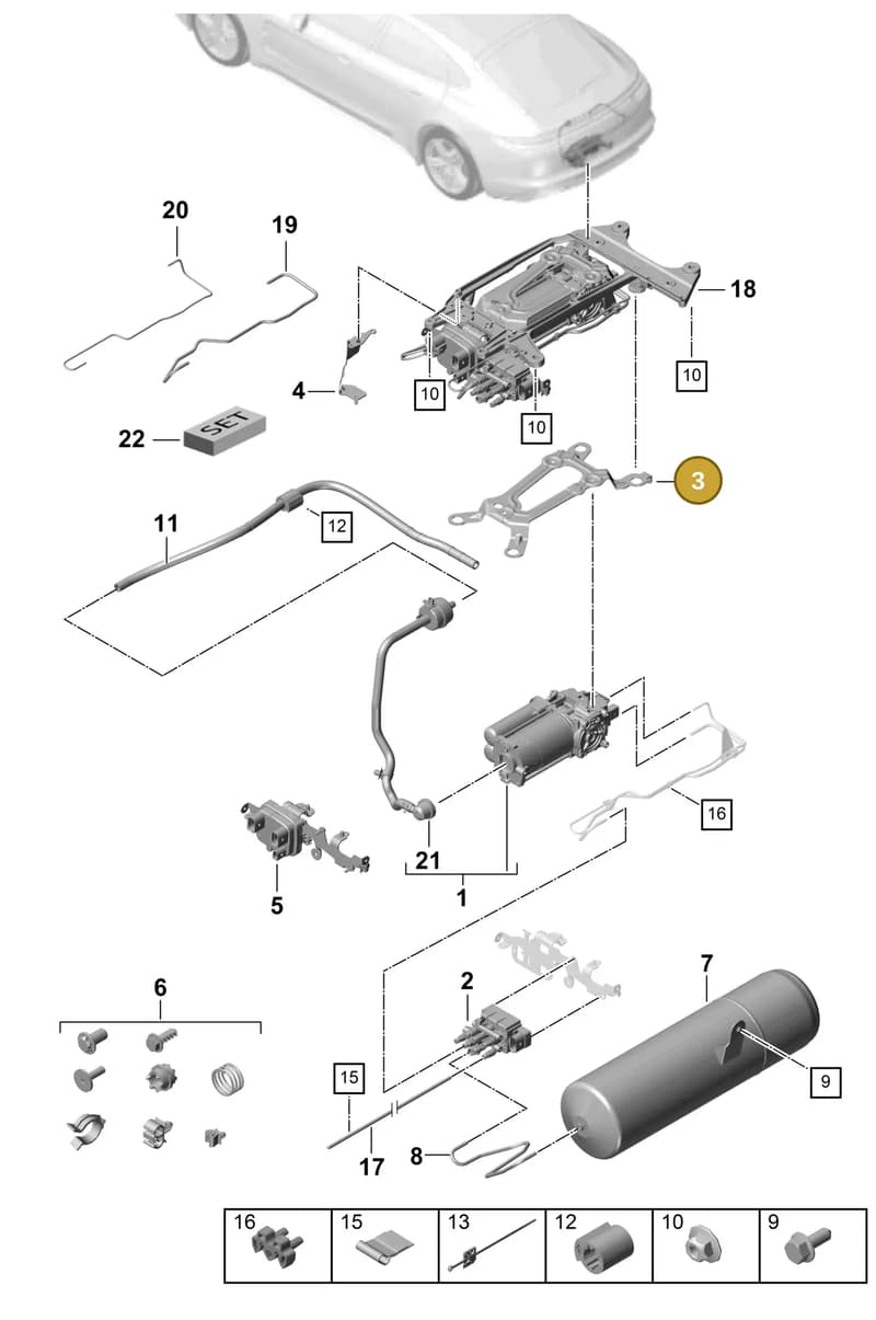 971616199 — Porsche Panamera (2016-2020) diagram p49502020, position 3