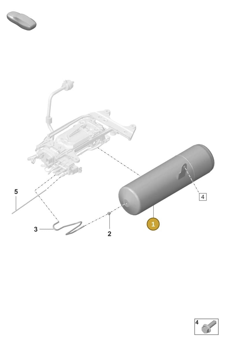 971616202 — Porsche Panamera (2020-2023) diagram p58504050, position 1