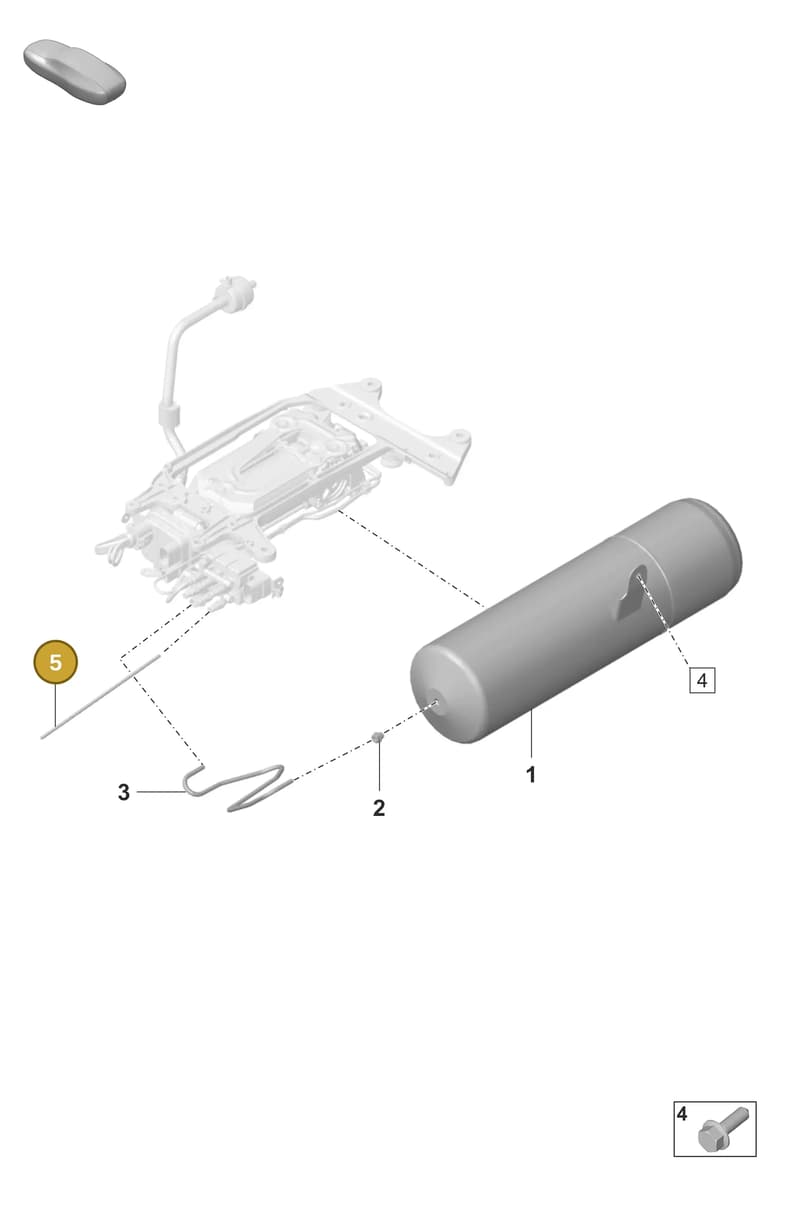971616647C — Porsche Panamera (2020-2023) diagram p58504050, position 5