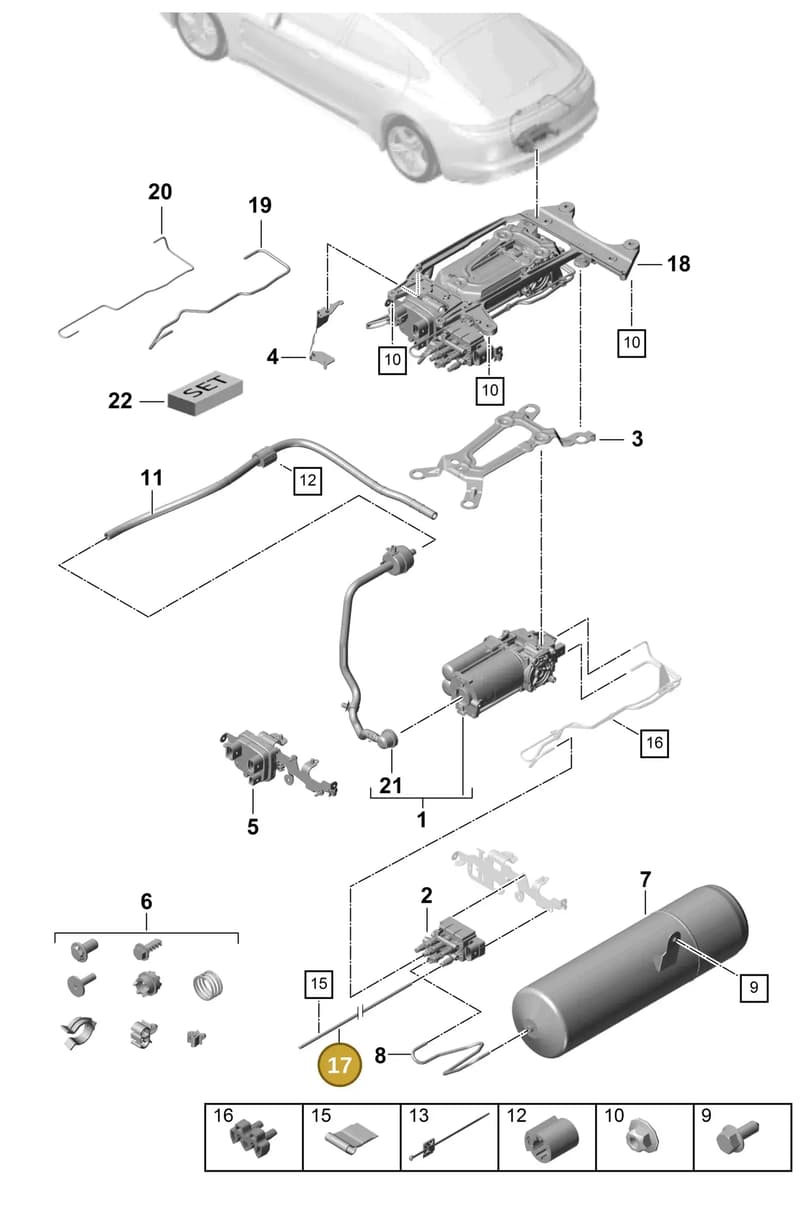 971616649B — Porsche Panamera (2016-2020) diagram p49502020, position 17