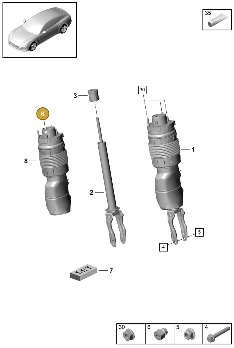 971616751 — Porsche Panamera (2016-2020) diagram p49402010, position 6