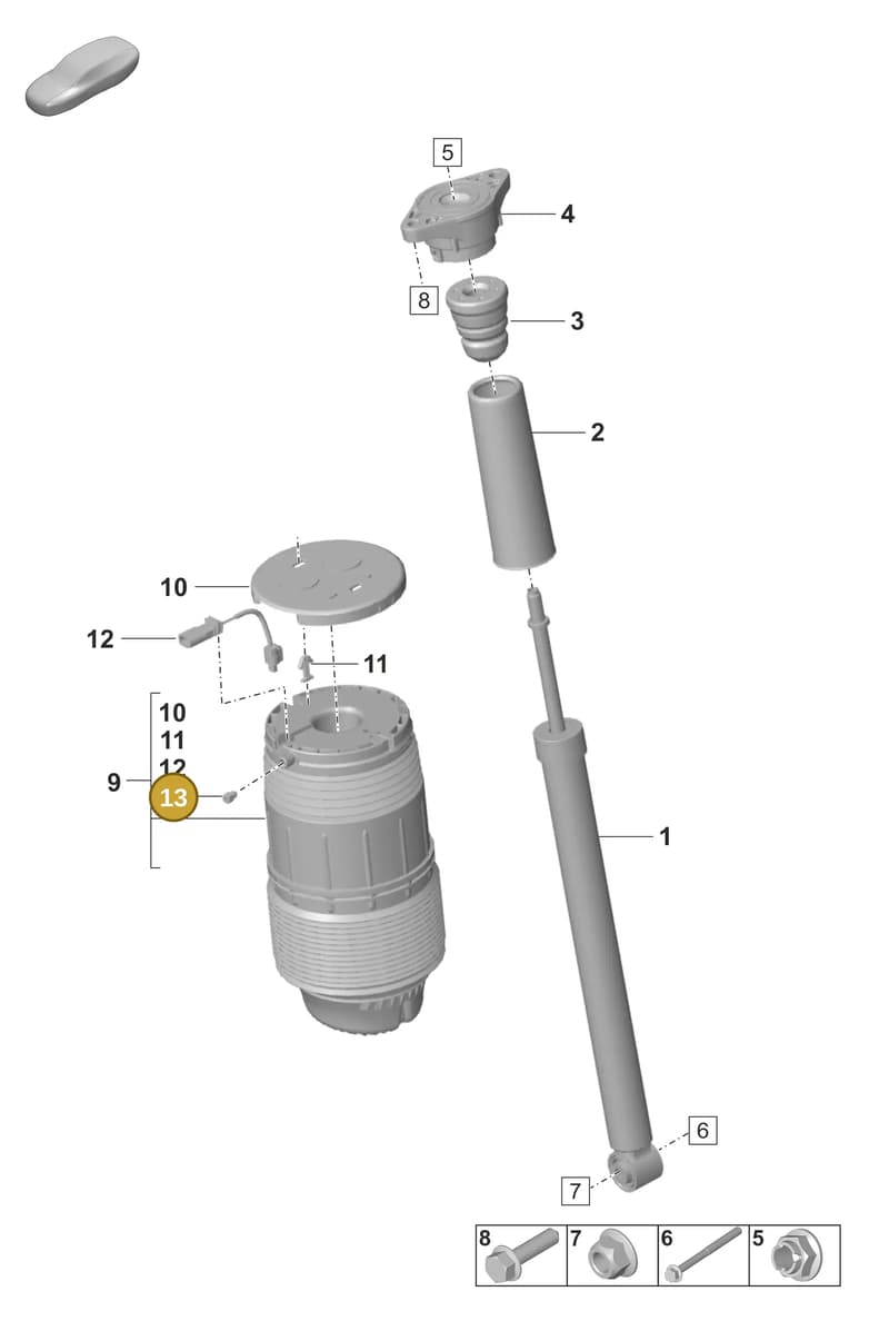 971616751 — Porsche Panamera (2020-2023) diagram p58502000, position 13