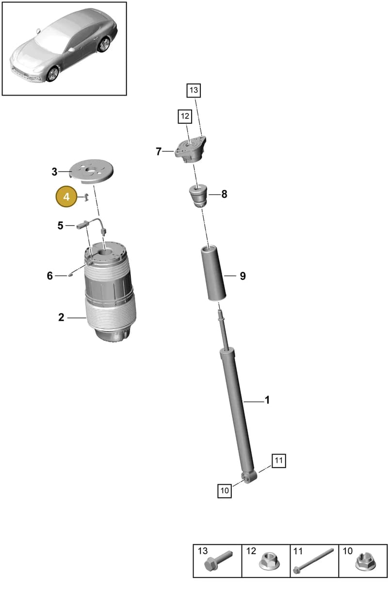 971616819 — Porsche Panamera (2016-2020) diagram p49502010, position 4
