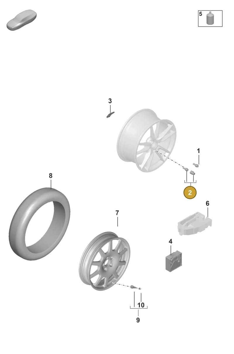 971698030B — Porsche Panamera (2020-2023) diagram p58601030, position 2