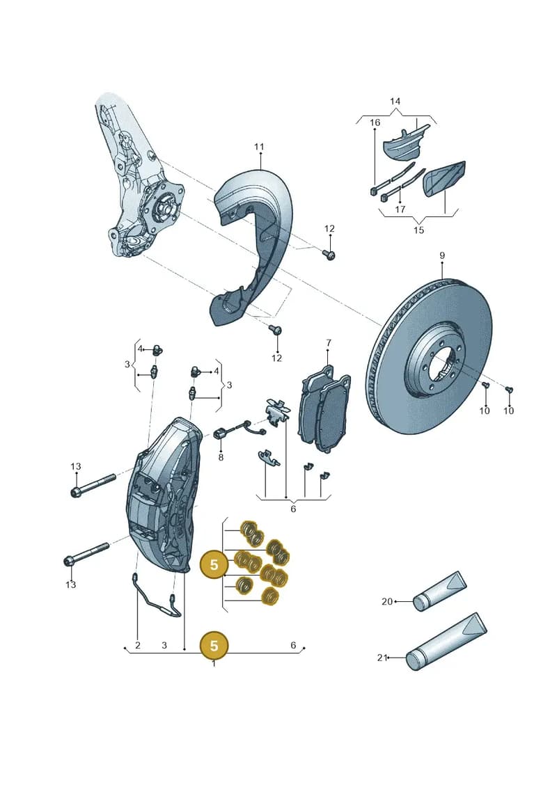 971698313 — Audi RS Q8 (2019-2025) diagram 595615500, position 5