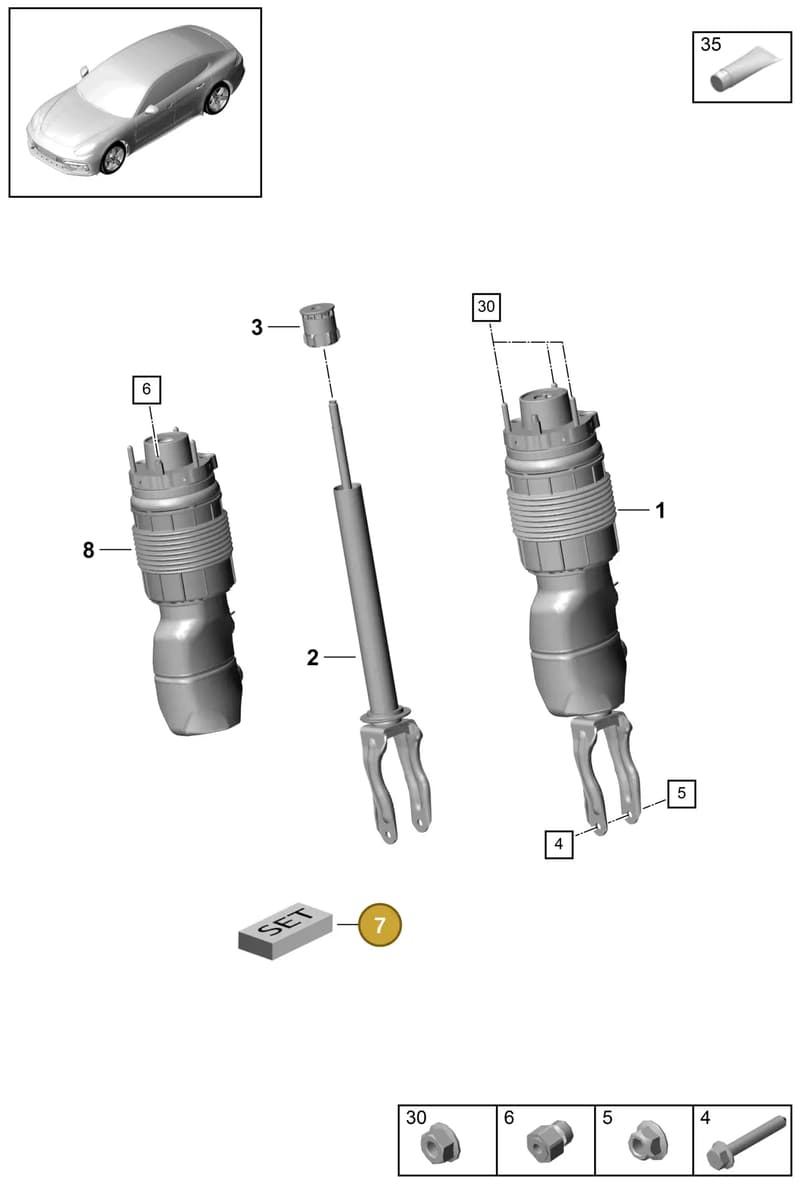 971698425 — Porsche Panamera (2016-2020) diagram p49402010, position 7