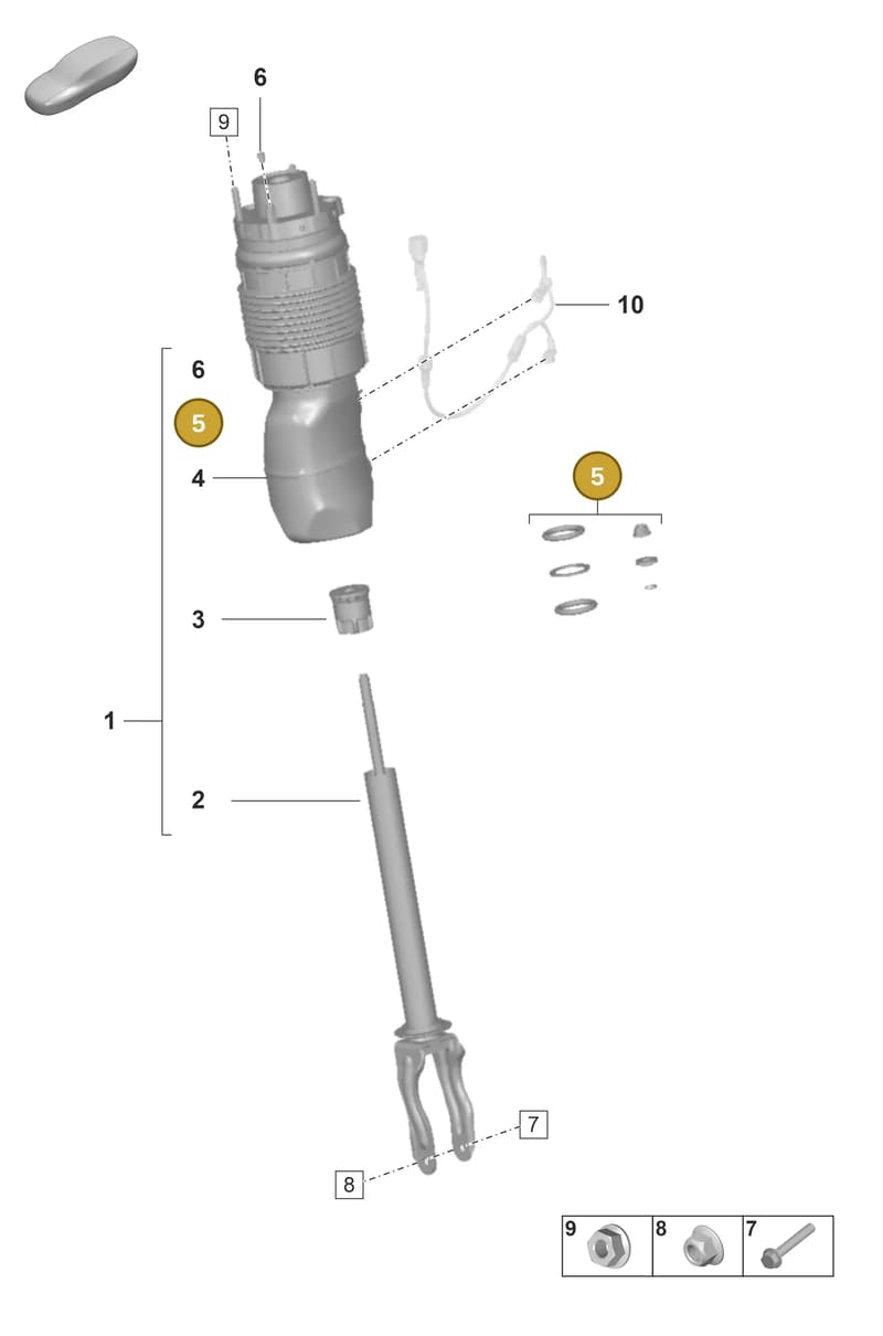 971698425 — Porsche Panamera (2020-2023) diagram p58402000, position 5