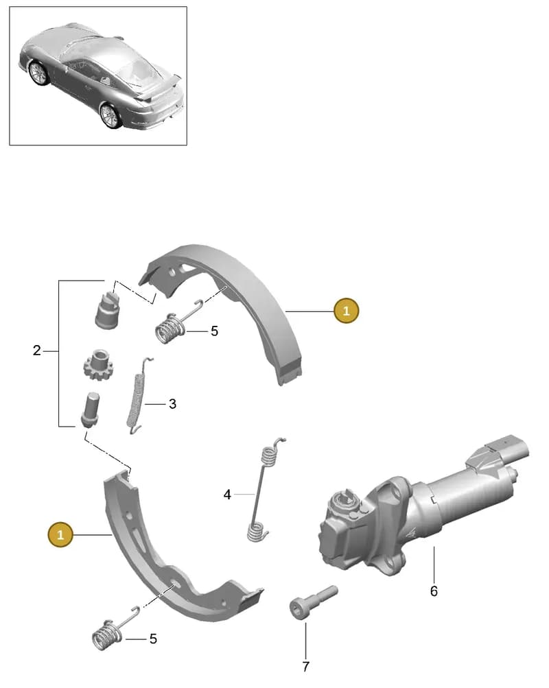 971698533E — Porsche 911 (2013-2020) diagram p41603005, position 1
