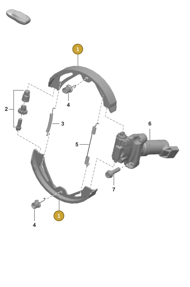 971698533E — Porsche Panamera (2020-2023) diagram p56603050, position 1