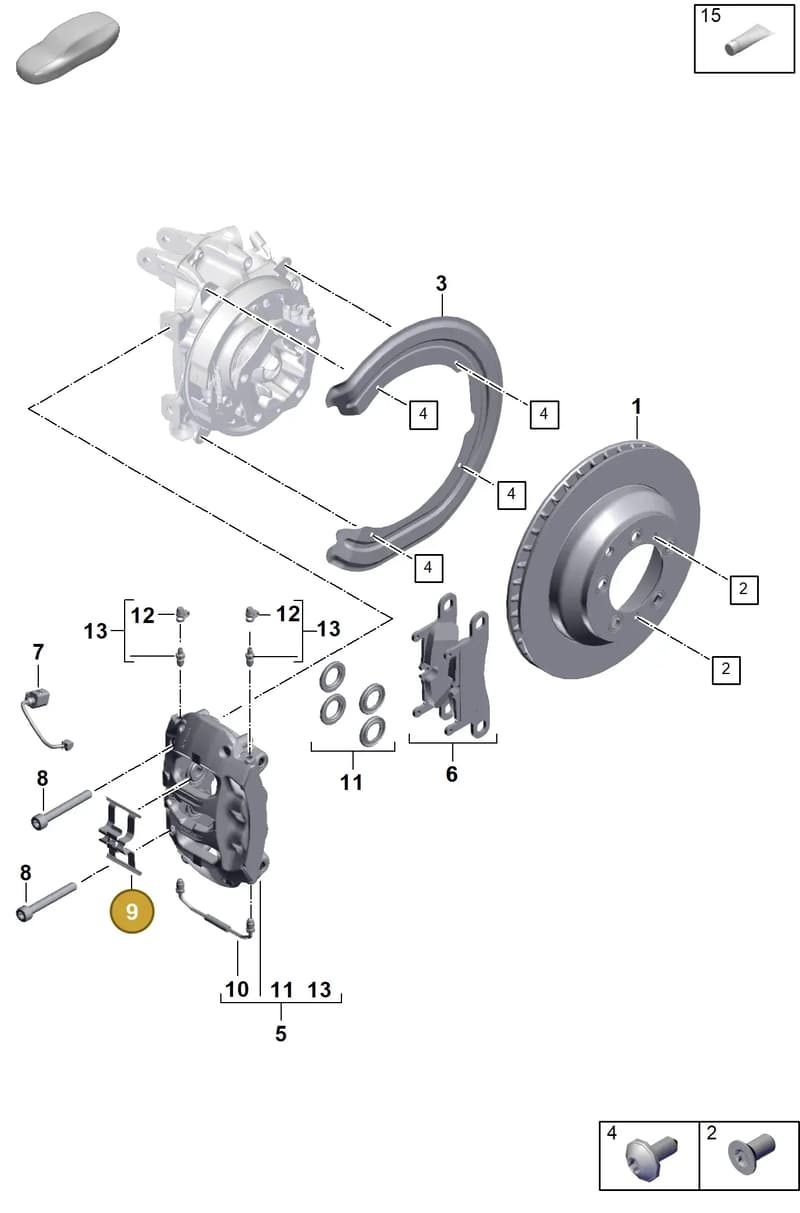 971698995 — Porsche Cayenne Coupe (2023-2023) diagram p60603000, position 9