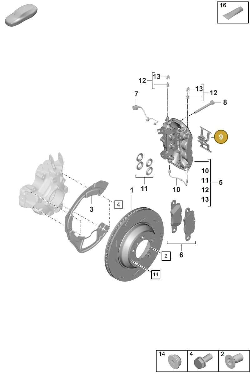 971698995 — Porsche Panamera (2023-2025) diagram p62603100, position 9