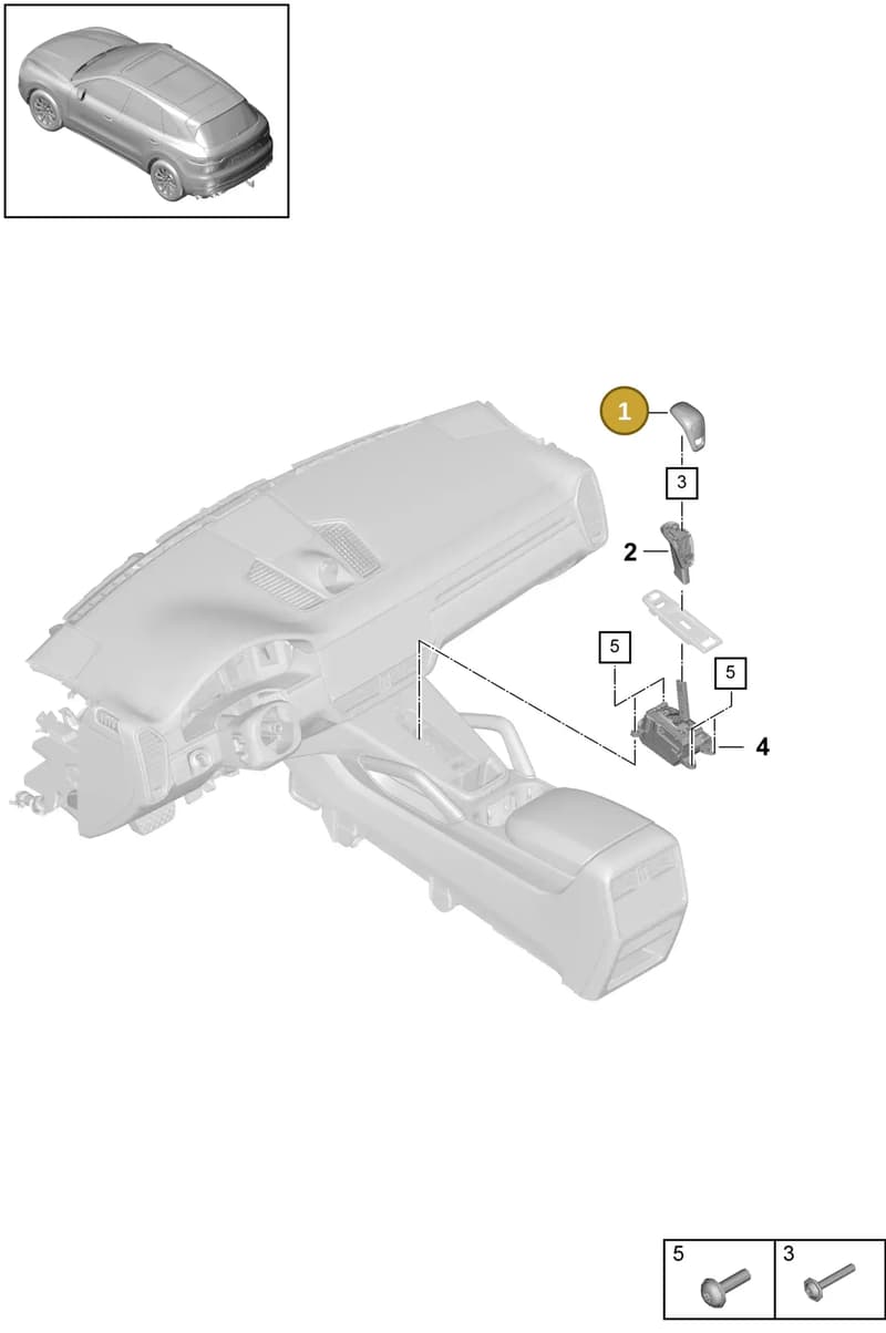 971713139AOK6 — Porsche Cayenne Diesel V6 (2017-2023) diagram p51701050, position 1