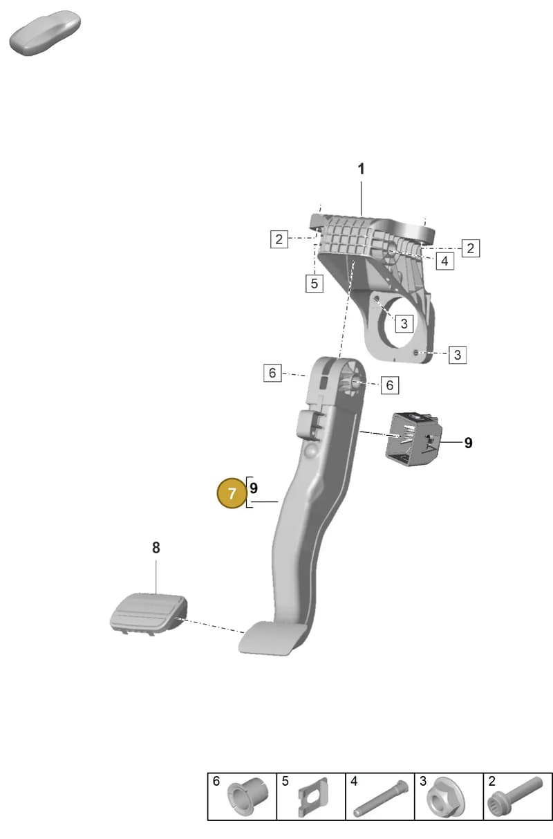 971721141C — Porsche Panamera (2020-2023) diagram p58702100, position 7