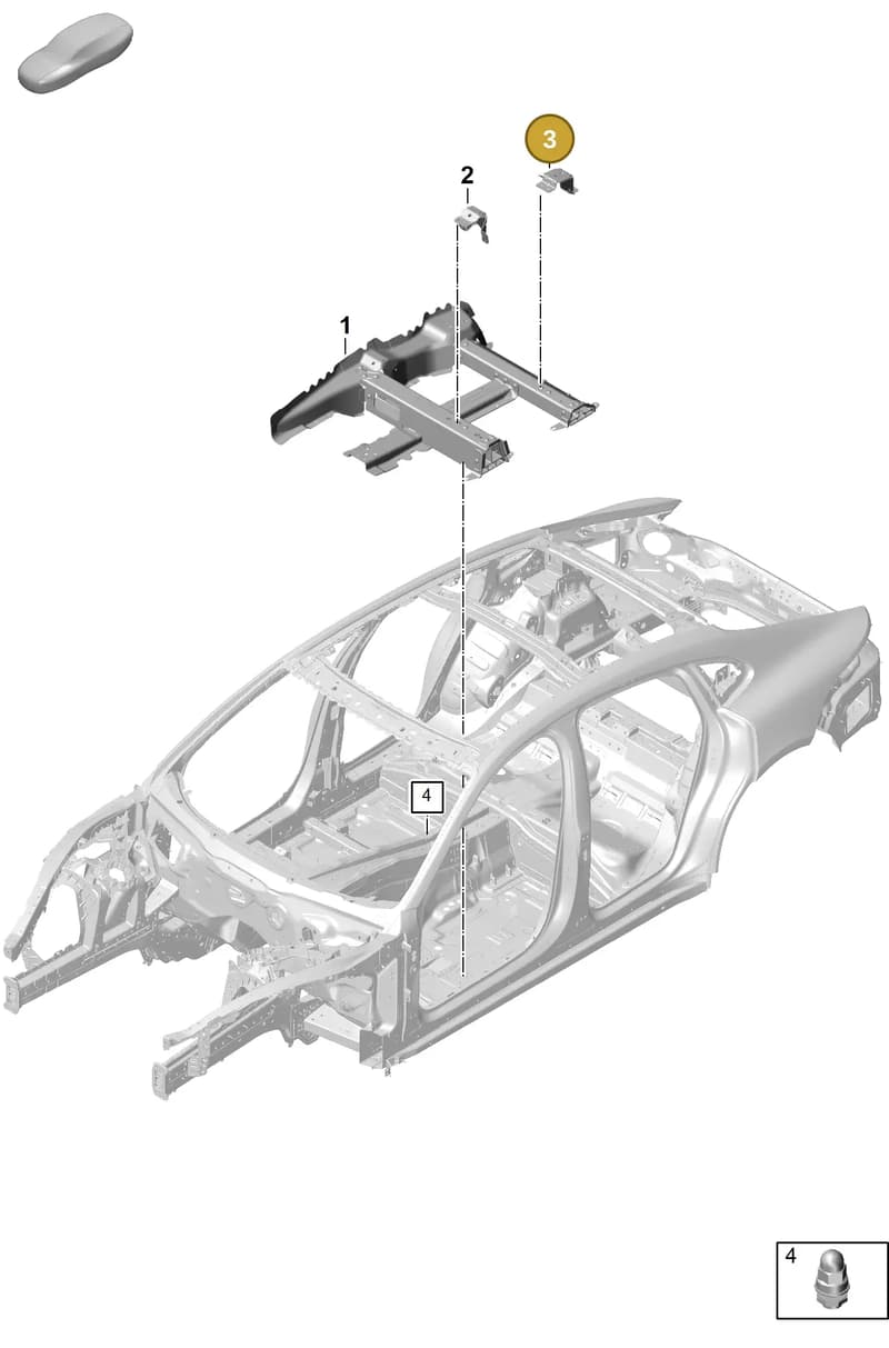 971802569YGRV — Porsche Panamera (2023-) diagram p62801225, position 3