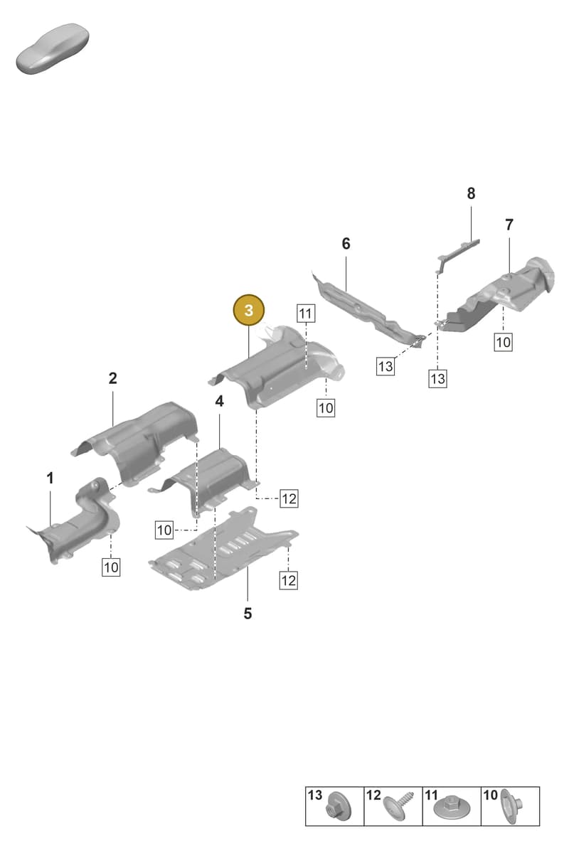 971804165 — Porsche Panamera (2020-2023) diagram p58801800, position 3