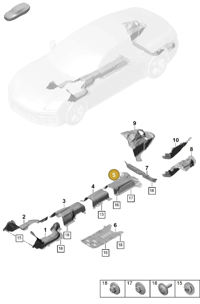 971804165 — Porsche Panamera (2023-2025) diagram p62801725, position 5
