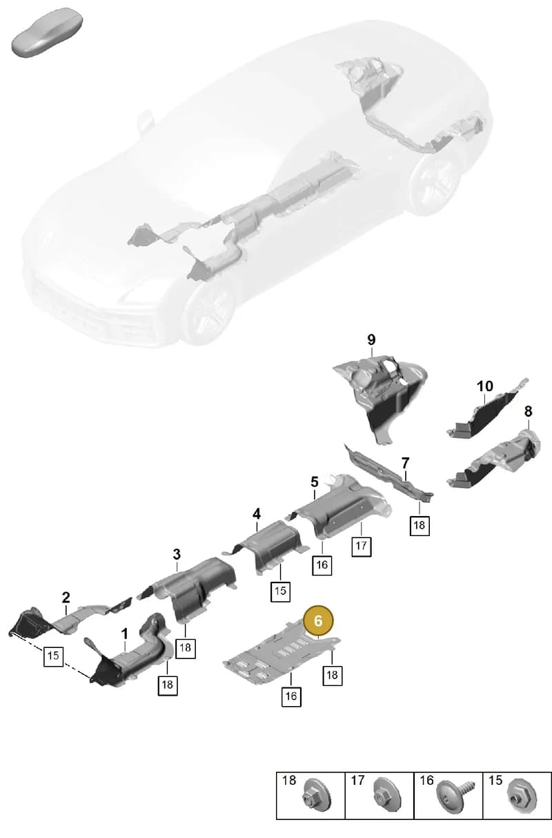 971804166B — Porsche Panamera (2023-2025) diagram p62801725, position 6