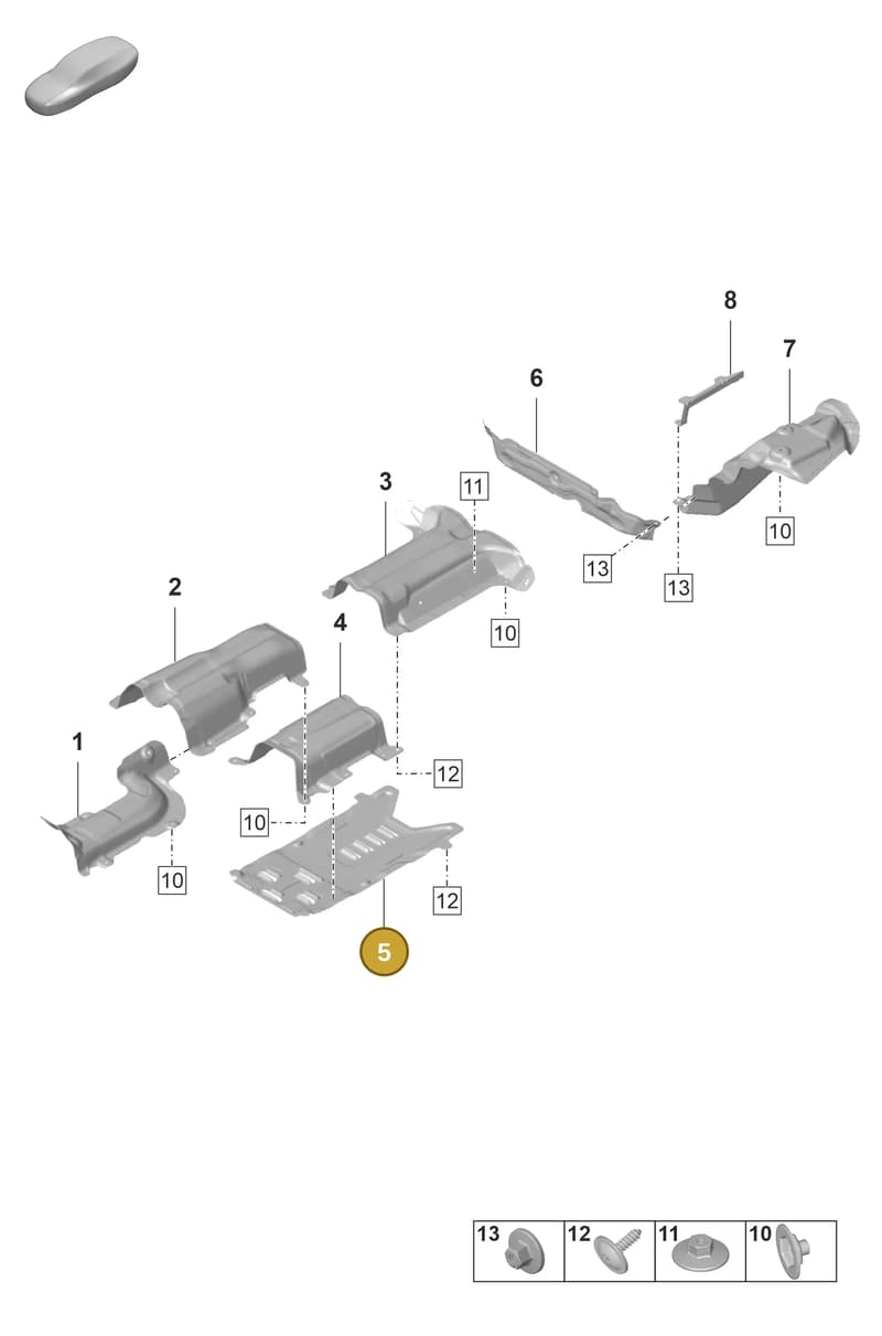 971804166C — Porsche Panamera (2020-2023) diagram p58801800, position 5