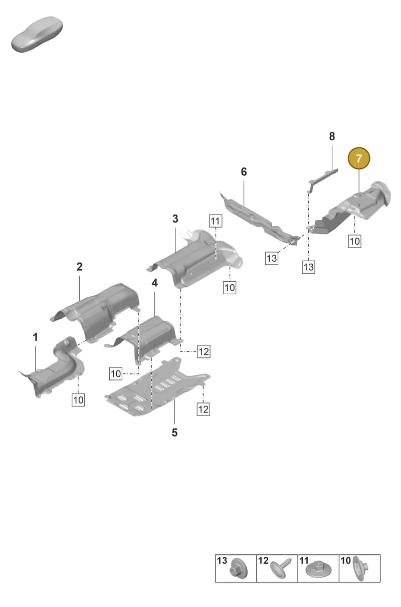 971804169D — Porsche Panamera (2020-2023) diagram p58801800, position 7