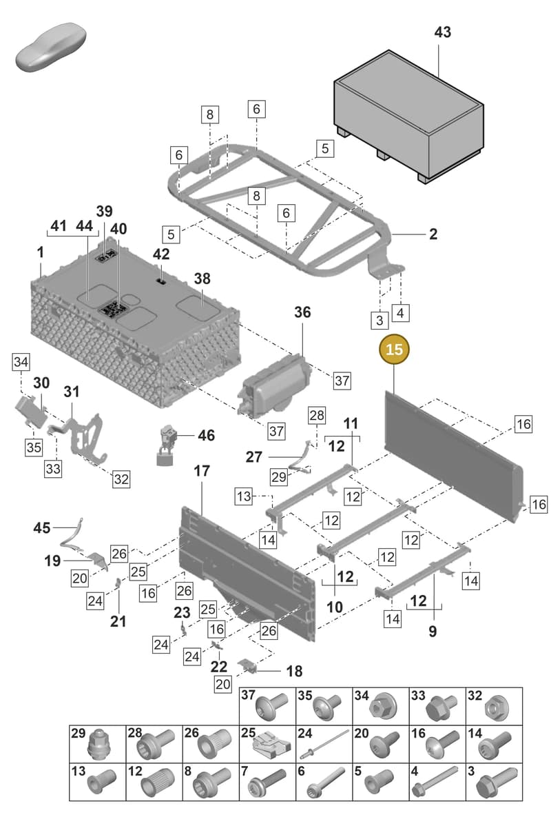 971804835 — Porsche Panamera (2020-2023) diagram p58901040, position 15