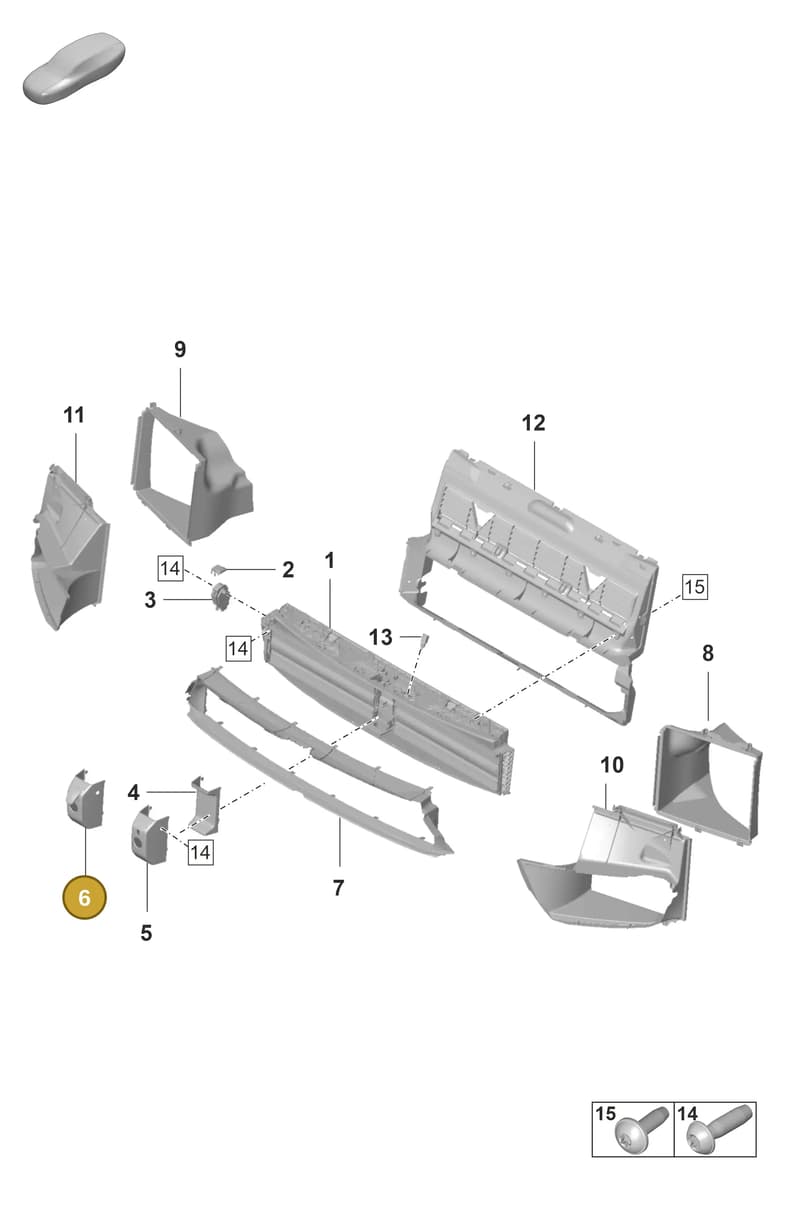 971805503AOK1 — Porsche Panamera (2020-2023) diagram p58802320, position 6