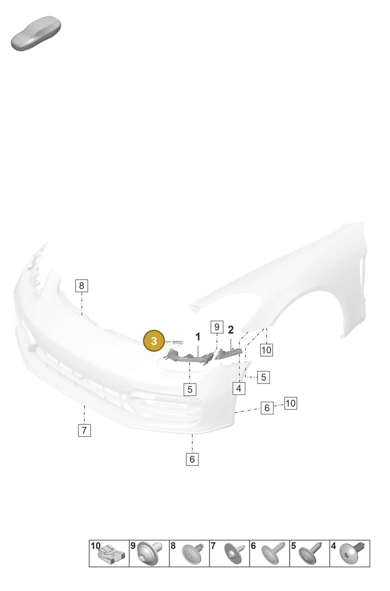 971807180 — Porsche Panamera (2020-2023) diagram p58802200, position 3
