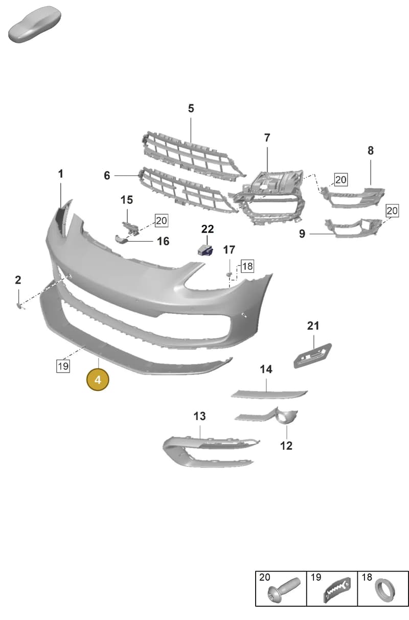 971807541COK1 — Porsche Panamera (2020-2023) diagram p58802000, position 4