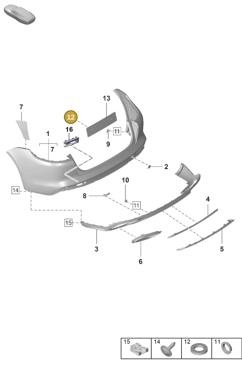 971807847 — Porsche Panamera (2020-2023) diagram p58802620, position 12