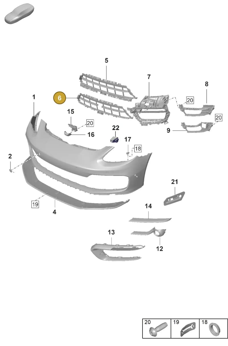 971807999AAOK1 — Porsche Panamera (2020-2023) diagram p58802000, position 6