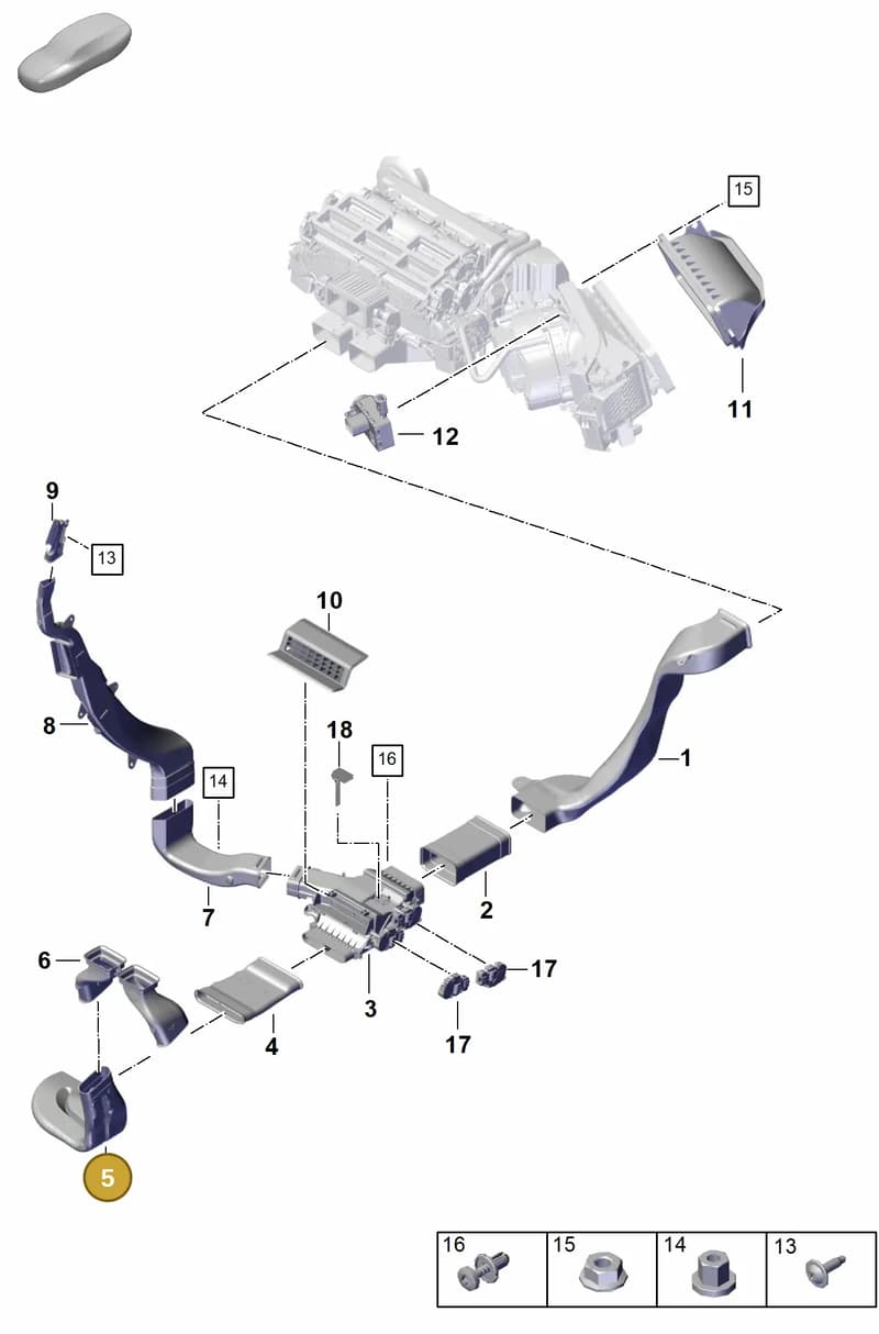 971815265A — Porsche Panamera (2023-2025) diagram p62813700, position 5