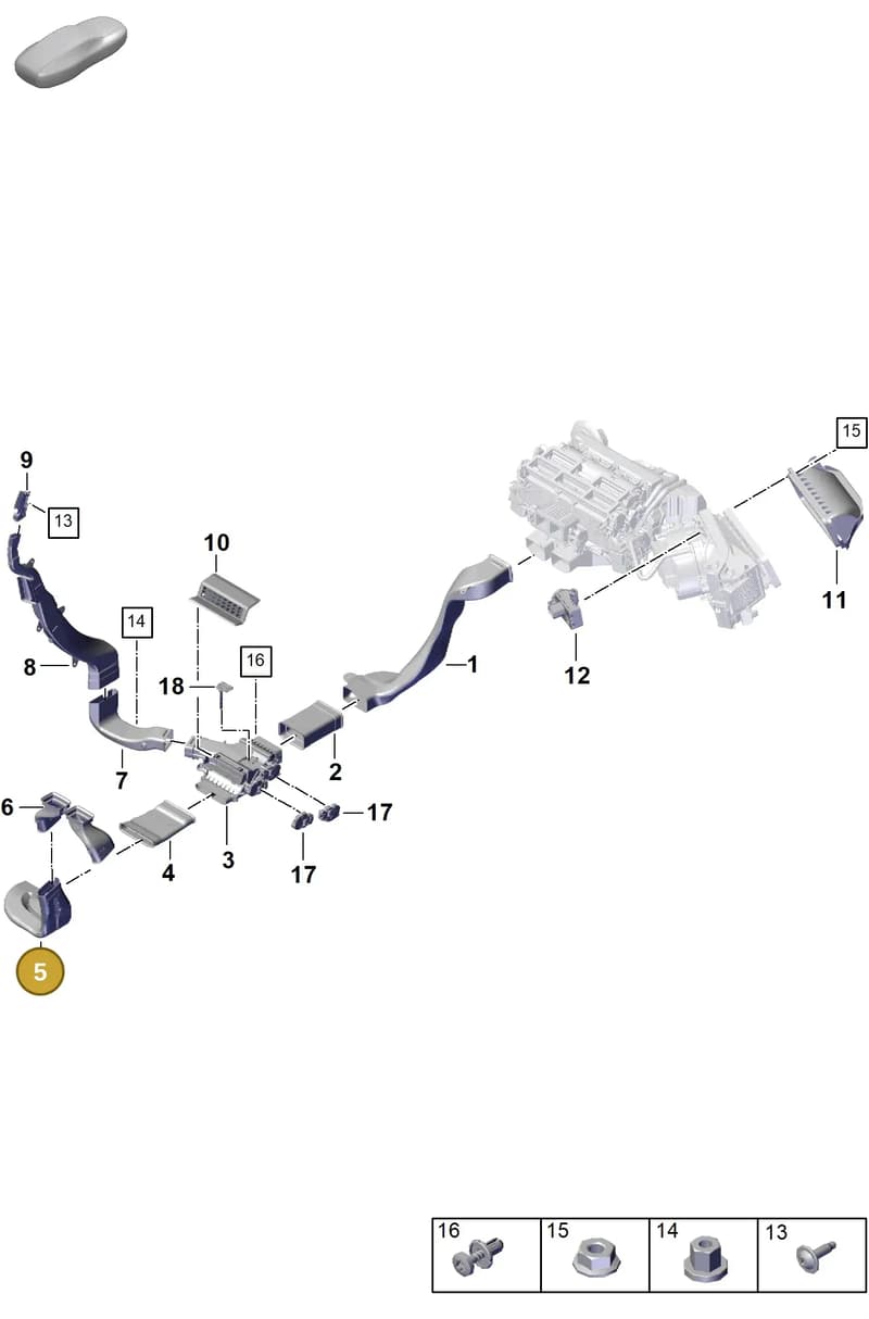 971815266 — Porsche Panamera (2023-2025) diagram p62813710, position 5