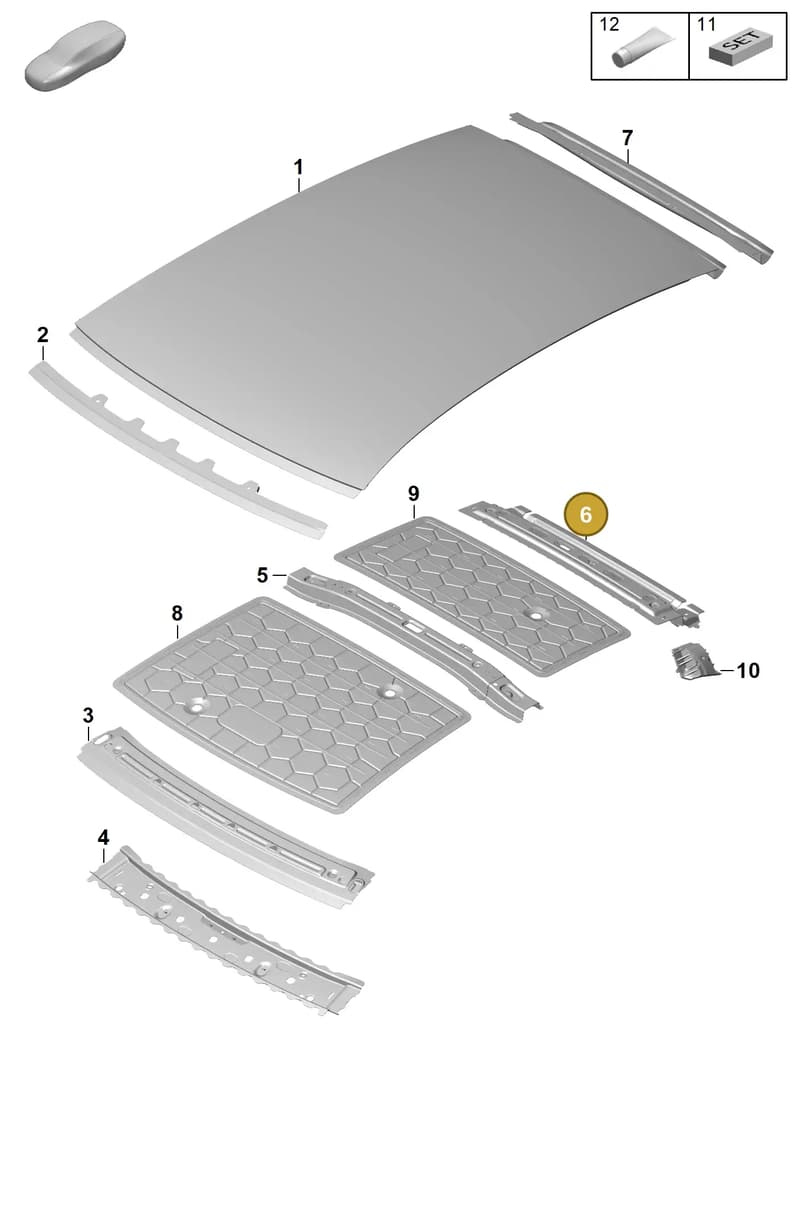 971817287YGRV — Porsche Panamera (2023-) diagram p62801450, position 6