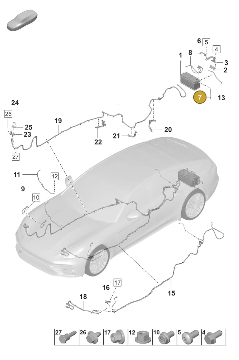 971819265A — Porsche Panamera (2020-2023) diagram p58902010, position 7