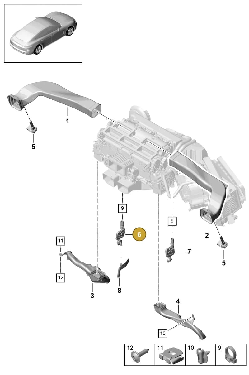 971819902A — Porsche Panamera (2016-2020) diagram p49813090, position 6