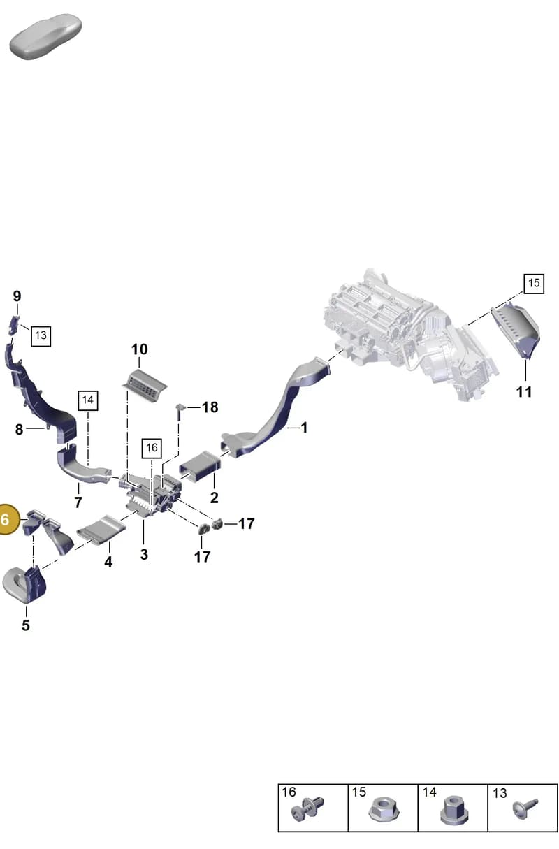 971819902A — Porsche Panamera (2020-2023) diagram p58813900, position 6