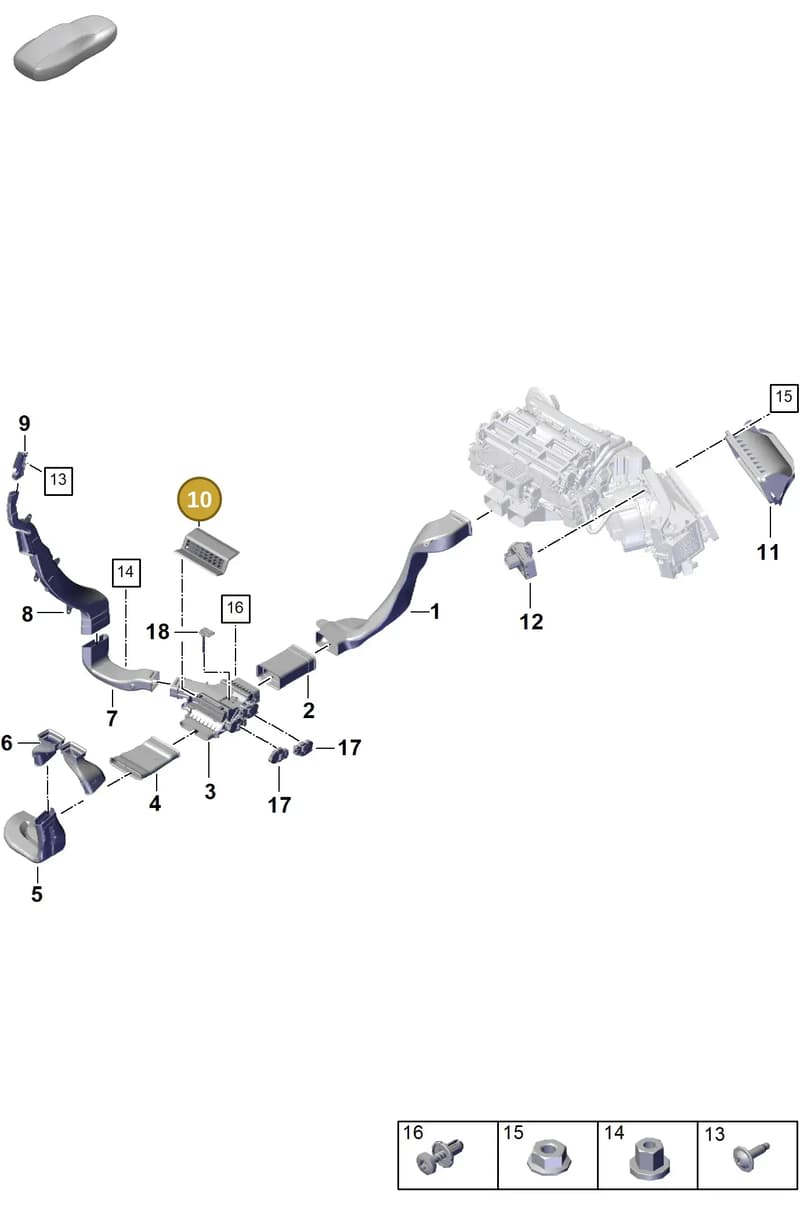 971819923A — Porsche Panamera (2023-2025) diagram p62813710, position 10
