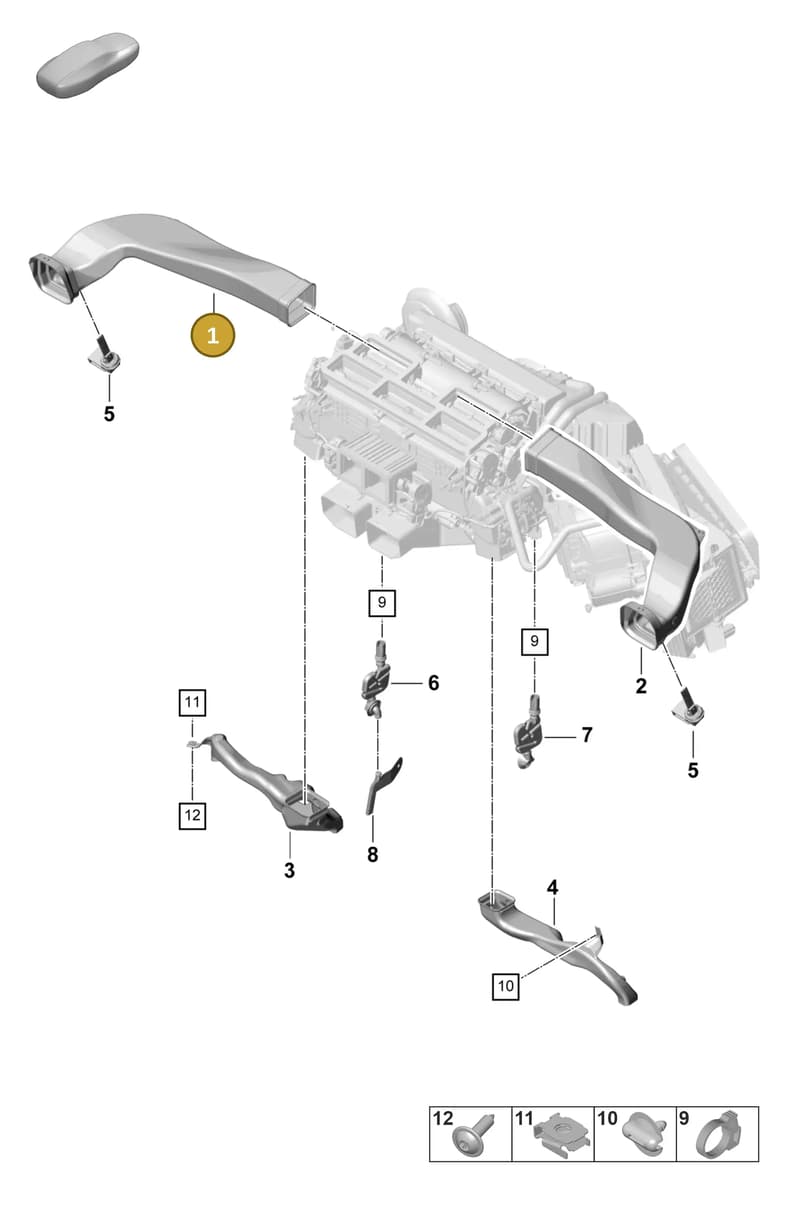 971820157B — Porsche Panamera (2020-2023) diagram p58813800, position 1