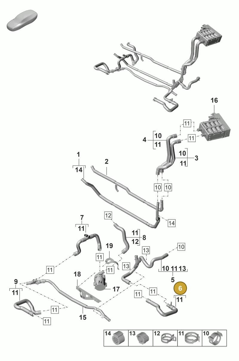 971820589A — Porsche Panamera (2020-2023) diagram p58815100, position 6