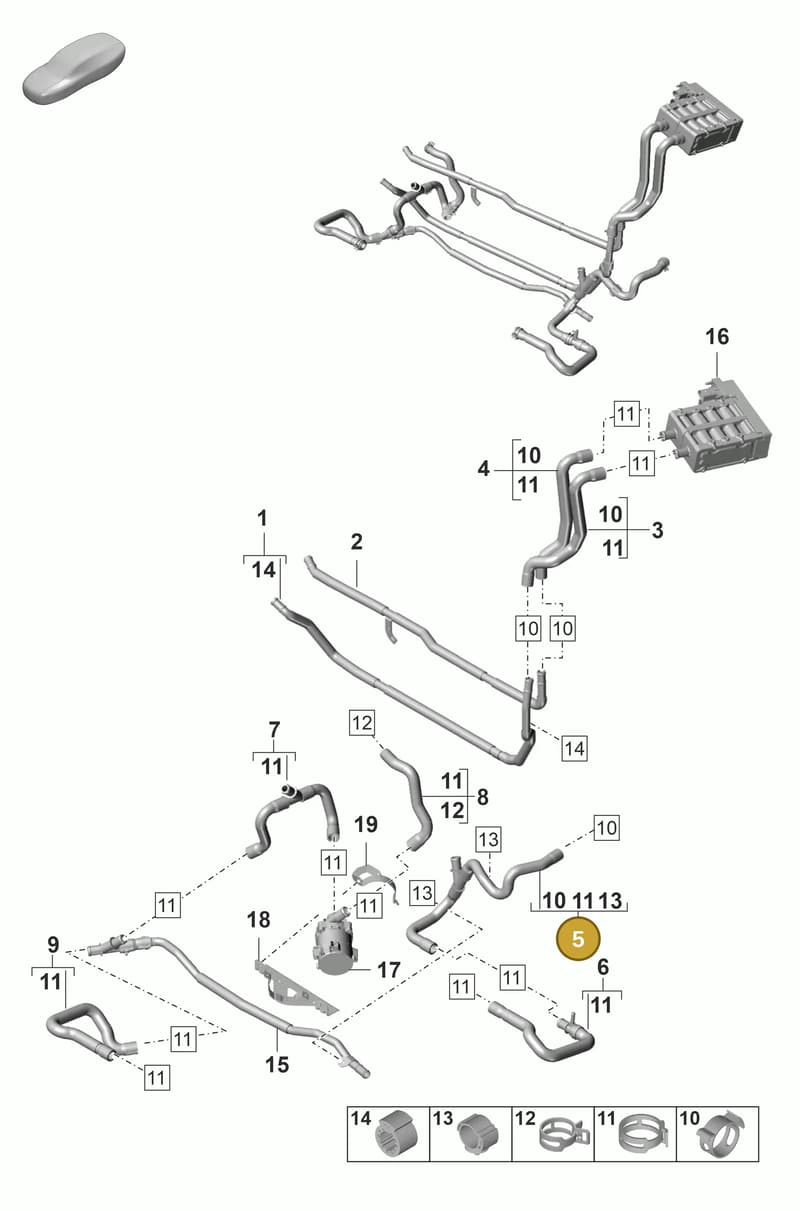 971820590C — Porsche Panamera (2020-2023) diagram p58815100, position 5