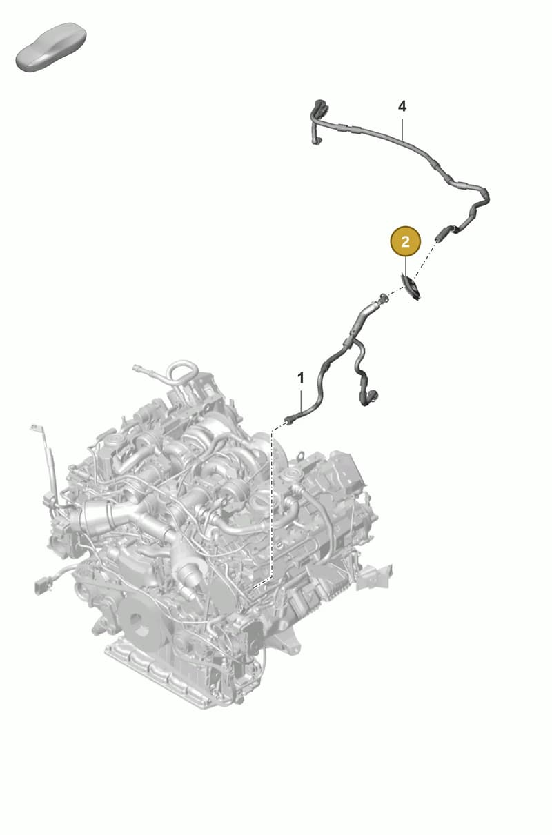 971820609A — Porsche Panamera (2020-2023) diagram p58604050, position 2