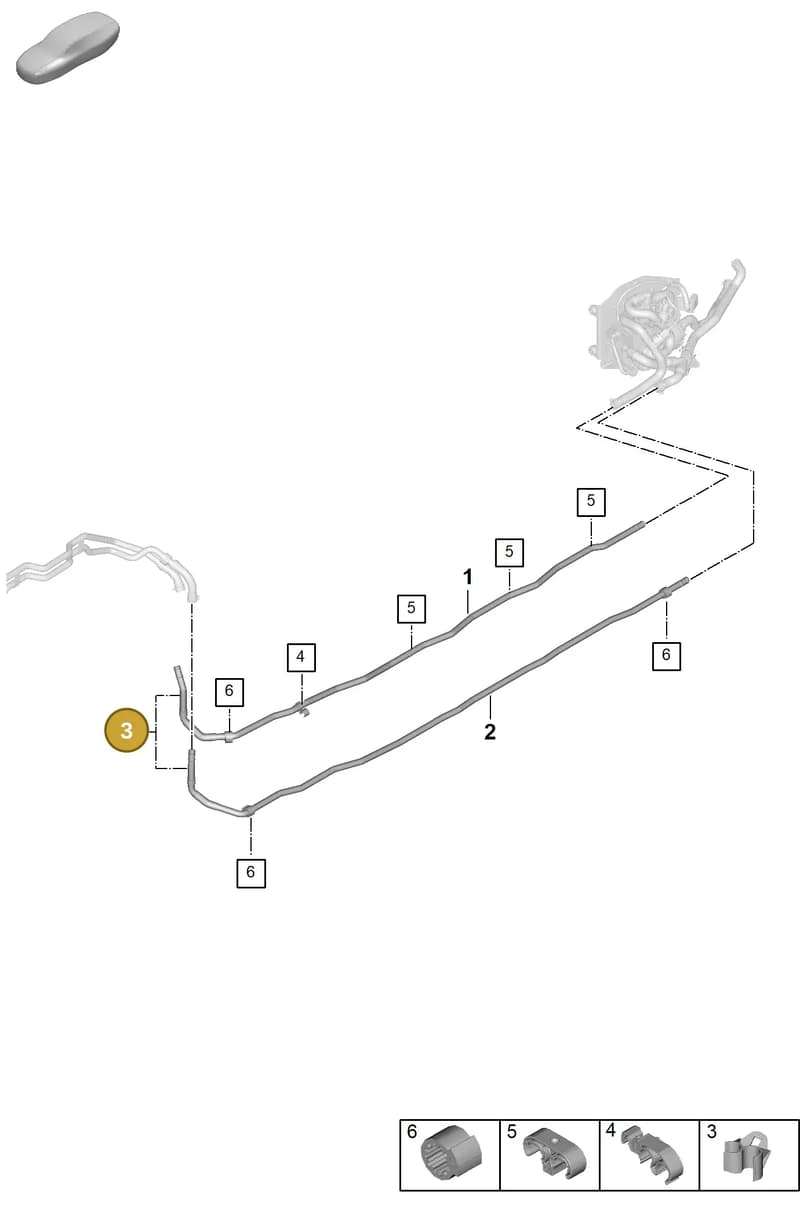 971820761A — Porsche Panamera (2023-2025) diagram p62815200, position 3