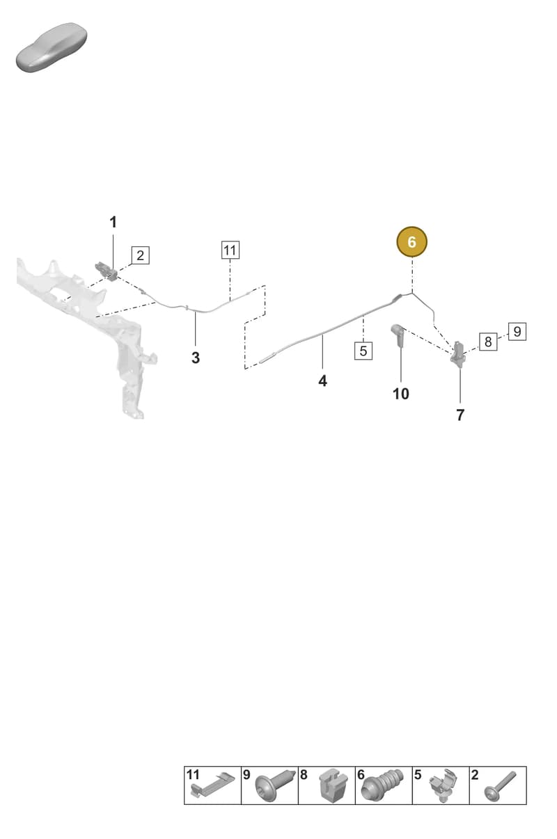 971823273 — Porsche Panamera (2020-2023) diagram p58803050, position 6