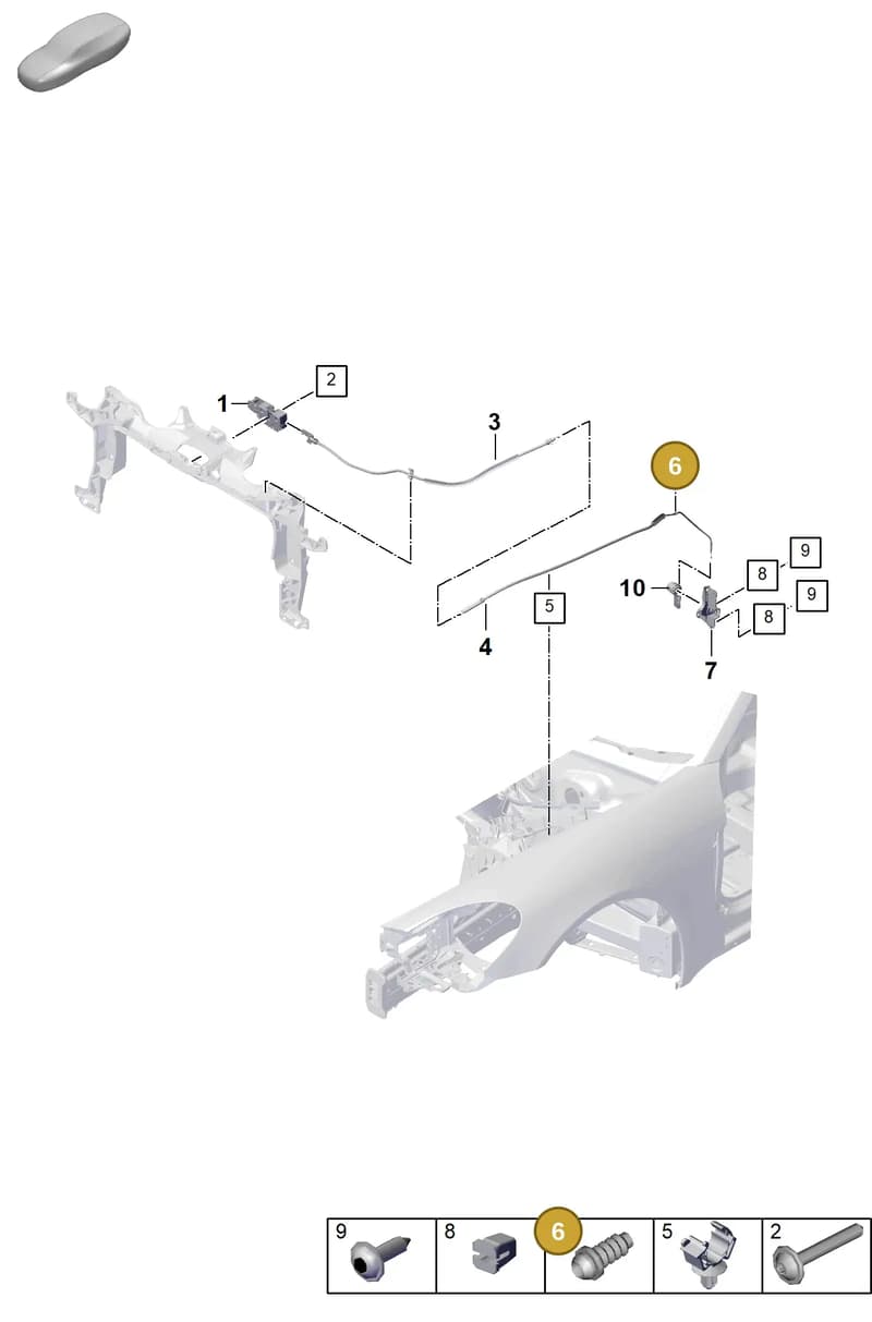 971823273 — Porsche Panamera (2023-2025) diagram p62803050, position 6